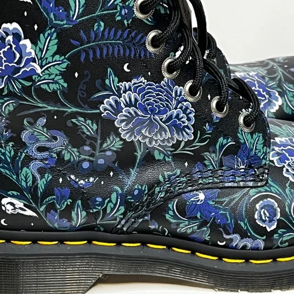 Dr. Martens 1460 Pascal Women's Boots Size 7 (38) Mystic Floral Black Combat - Picture 12 of 15